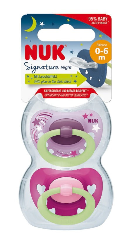 NUK | זוג מוצצים אורתודנטיים מזוהרים בחושך - אין סוג מוצר מתאים מהרשימה.