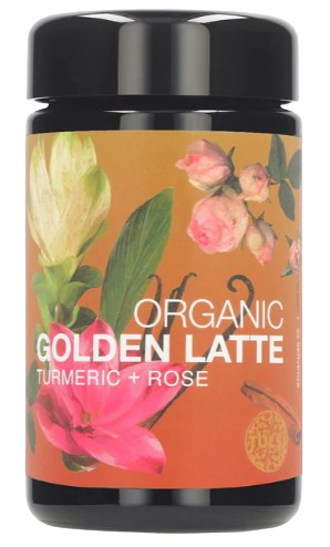 لاتيه الكركم الذهبي العضوي | يحتوي على 100 جرام |