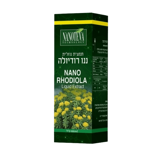 ננו רודיולה תמצית נוזלית מכיל 100 מ"ל מבית NANOTEVA