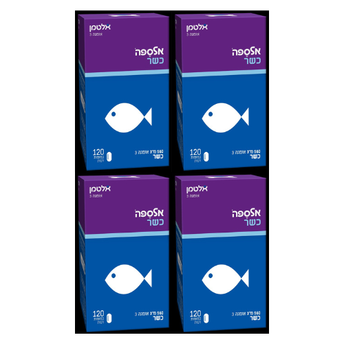 Elspa Kosher Altman - Omega 3 - 120 كبسولة - Sale Quartet