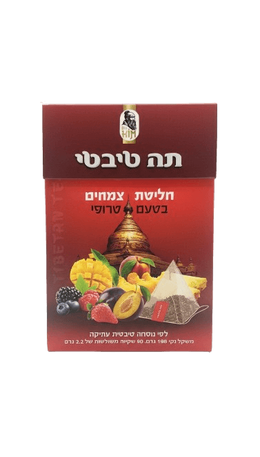תה טיבטי בטעם פירות יער – 180 גרם | 90 שקיקים משולשים של 2.2 גרם