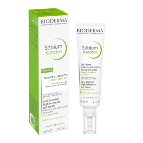 ג'ל-קרם נגד פצעונים | לעור הנוטה לפצעונים | מכיל 30מ"ל | + Anti-blemish high tolerance gel-cream | BIODERMA | Sebium Kerato