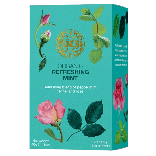 חליטה תה | חליטה מרעננת Refreshing Mint | מכיל 20 שיקים | טולסי - TULSI