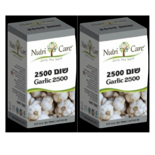 שום 2500 - תוסף שום  ל הבריאות - Nutri Care