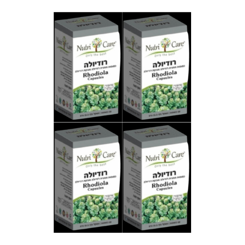 كبسولات الروديولا | الروديولا | كبسولات مستخلص الروديولا ومسحوق الروديولا | تحتوي على 60 كبسولة | من نيوتري كير | تخفيضات رباعية