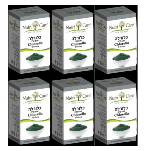 כלורלה 500 מ"ג | Chlorella 500 mg | מכיל 200 טבליות | נוטרי קר | מבצע שישיה