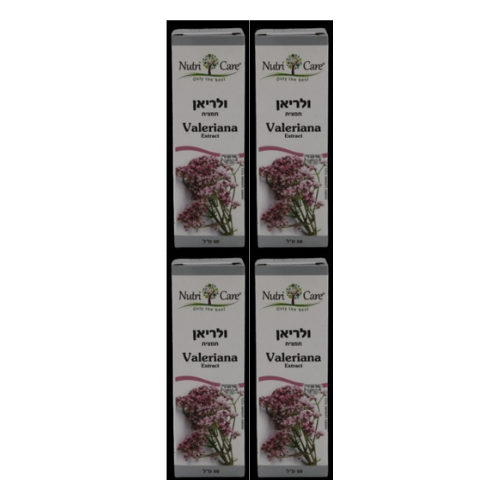 תמצית ולריאן - פתרון טבעי לבעיות שינה, 4 קופסאות - נוטרי קר