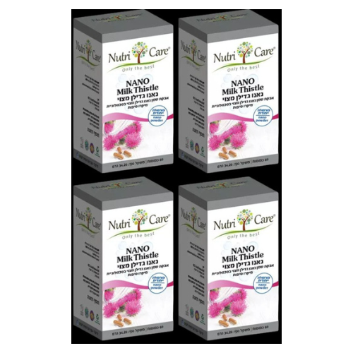 NANO Milk Thistle | נאנו גדילן מצוי | אבקת שמן נאנו גדילן מצוי בטכנולוגיית מיקרו טיפות | מכיל 60 כמוסות | בעל פורמולה ייחודית | נוטרי קר | מבצע רביעיה