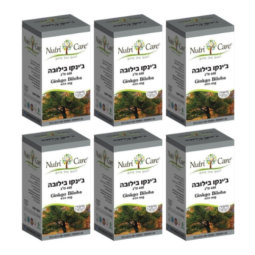 ג'ינקו בילובה 400 מ"ג | Ginko Biloba 400 mg | מכיל 60 כמוסות | נוטרי קר | מבצע שישיה