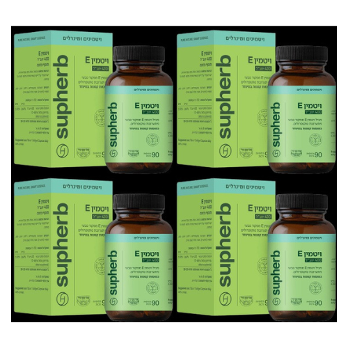 فيتامين E-400 أعشاب طبيعية - 90 كبسولة - تخفيضات رباعية