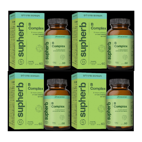 سيترات المغنيسيوم B-50 Plus Suphaherb - 60 قرصًا - رباعي الكبسولات