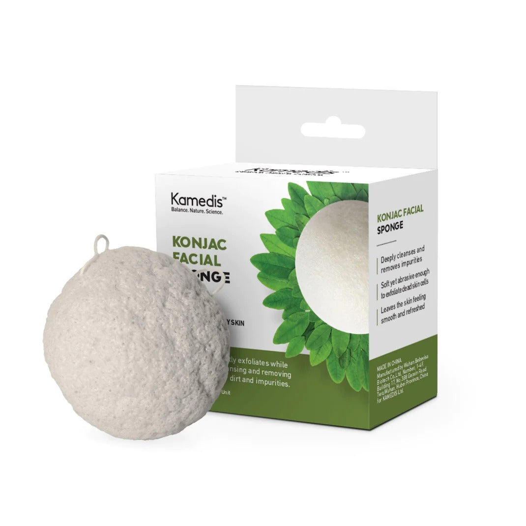 ספוג קונג'אק ניקוי לפנים- מתאים לעור פנים רגיל ושומני - מבית קמדיס