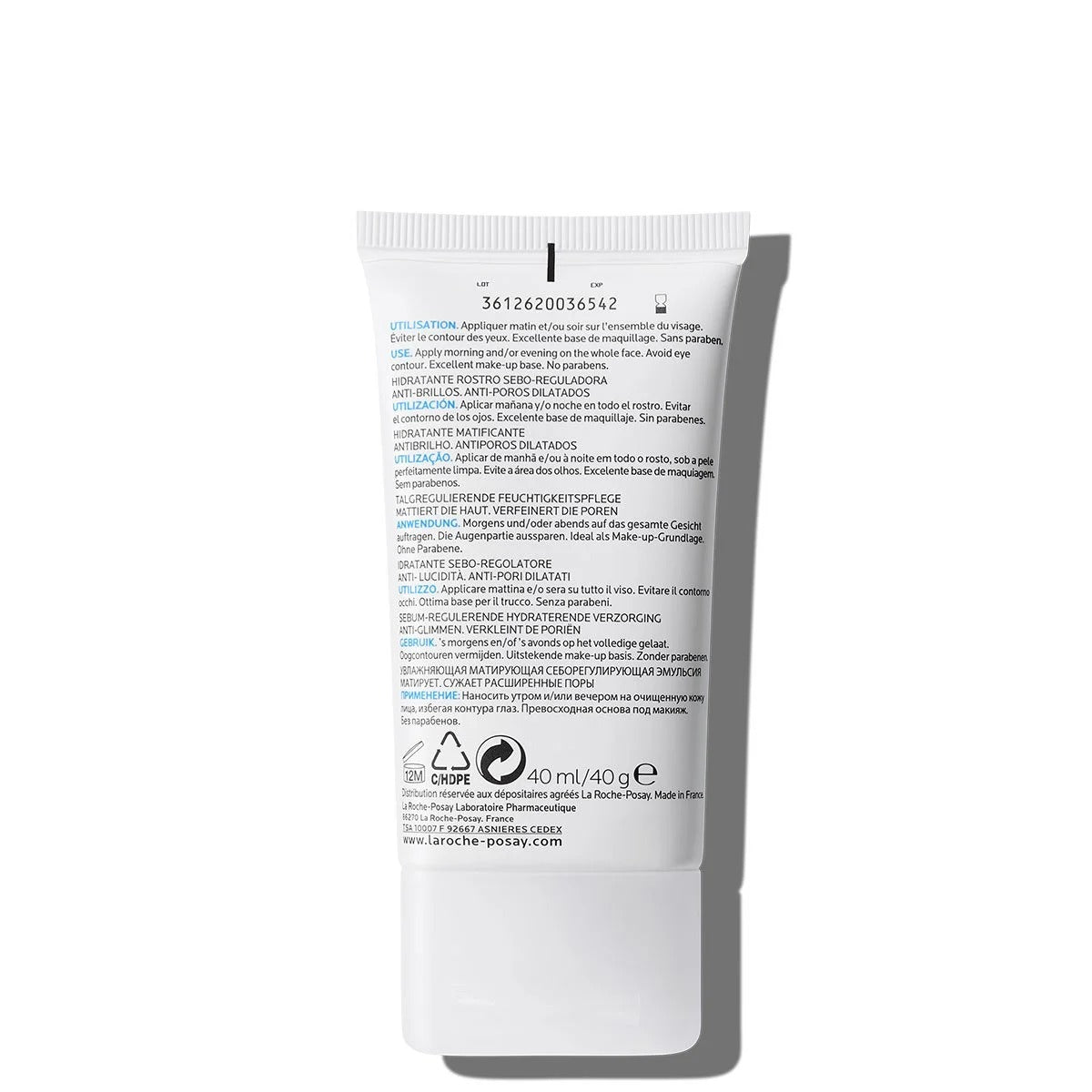 קרם לחות מאט 40ml - פתרון מושלם לעור שמן עם פורים מורחבים - לה רוש פוזה