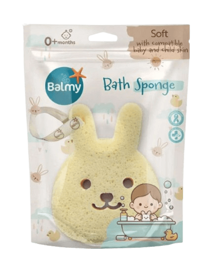 ספוג רחצה לתינוקות | 0+ חודשים | צורת ארנב | Balmy | Bunny Bath Sponge |