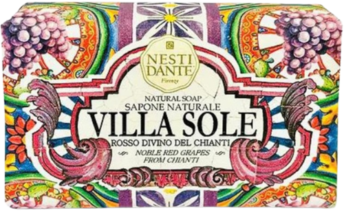 فيلا سول | صابون طبيعي بخلاصات | عنب أحمر فاخر من توسكانا | ٢٥٠ غرام | نيستي دانتي | نيستي دانتي
