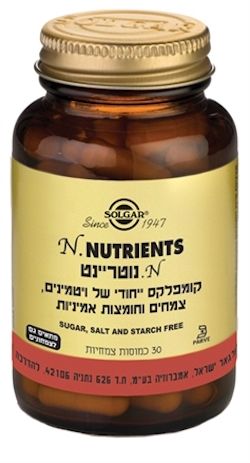 N נוטריאנט סולגר - 30 כמוסות