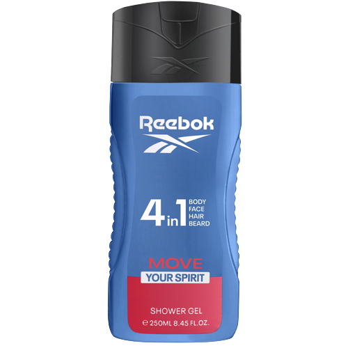 ג'ל רחצה 4 ב-1 לגבר - מוצרי יופי וקוסמטיקה - ריבוק 250 מ"ל