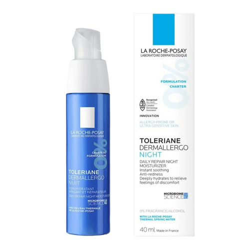 לחוויה של עור רגיש - קרם לילה לחות אינטנסיבית להרגשת רוגע ושיקום, 40 מ"ל - לה רוש פוזה