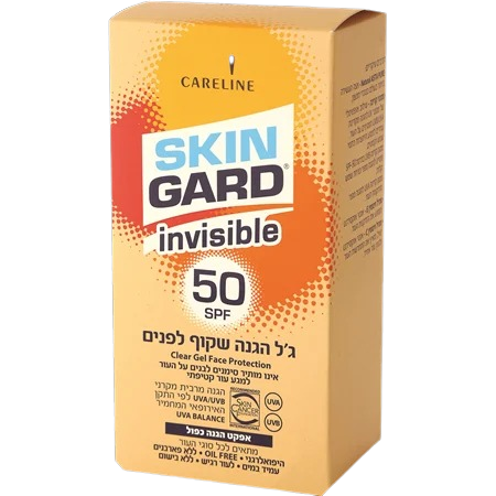 קארליין | CARELINE  
ג'ל הגנה שקוף SPF 50 - הגנה יומית לכל סוגי העור - 60 מ"ל