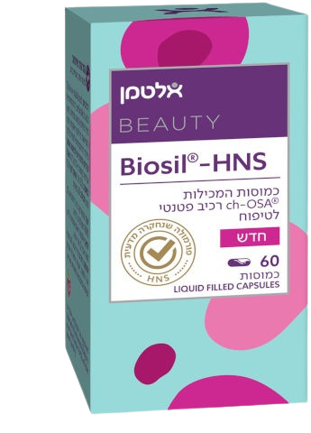 Biosil®- HNS | מכיל ch-OSA® רכיב פטנטי לטיפוח | 60 כמוסות | אלטמן