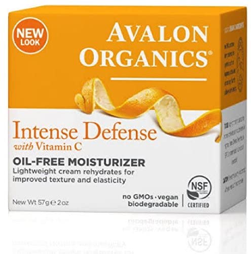 אבלון אורגניקס | קרם לחות לפנים | ויטמין C | נטול שומן | AVALON ORGANICS