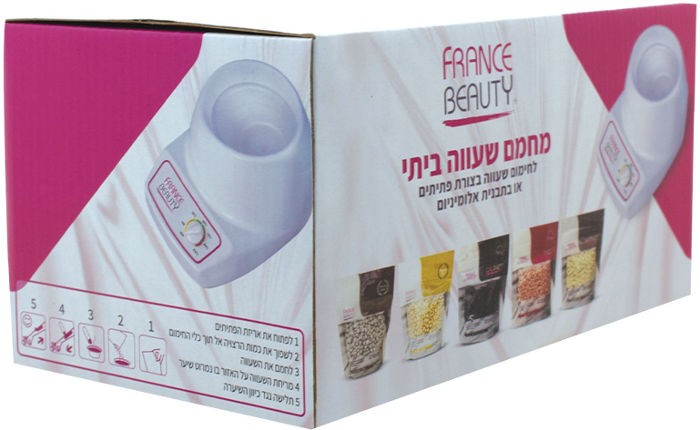 France Beauty | מחמם שעווה מקצועי לפשטות והסרה מושלמת - מוצרי יופי וקוסמטיקה, קופסה אחת