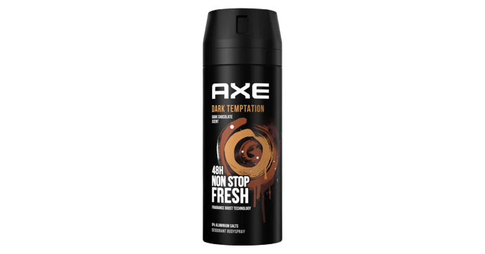 AXE Dark Temptation - مزيل عرق بخاخ للجسم للرجال برائحة الشوكولاتة الداكنة وانتعاش يدوم 48 ساعة (وحدة واحدة)
