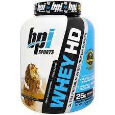BPI - WHEY HD - Protein Powder | אבקת חלבון וואי אייץ' די מביץ בי.פי.איי בטעם גלידת חמאת בוטנים | 1.85 ק