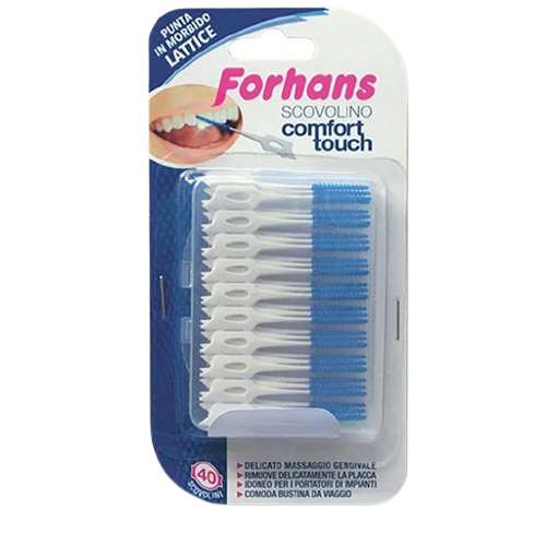 Forhans | מברשות דנטליות Comfort Touch - 40 יחידות להסרת שאריות מזון במגע עדין לחניכיים