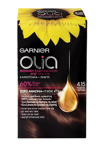 صبغة شعر غارنييه أوليا الخالية من الأمونيا - شوكولاتة ثلجية 4.15