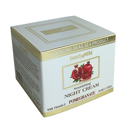 קרם לילה לפנים - תמצית רימונים - 50 מ"ל