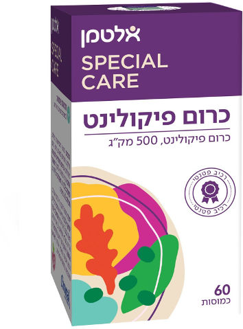כרום פיקולינט | מינון 500 מק"ג | 60 כמוסות | אלטמן