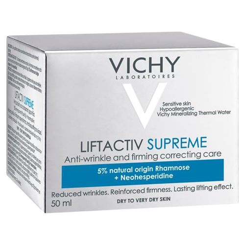 קרם פנים ליפטאקטיב סופרים 50 מ"ל - אנטי אייג'ינג מושלם לעור יבש | Vichy