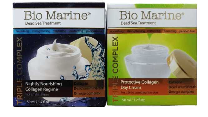 קרם יום ולילה עם קולגן להזנת עור הפנים - Bio Marine