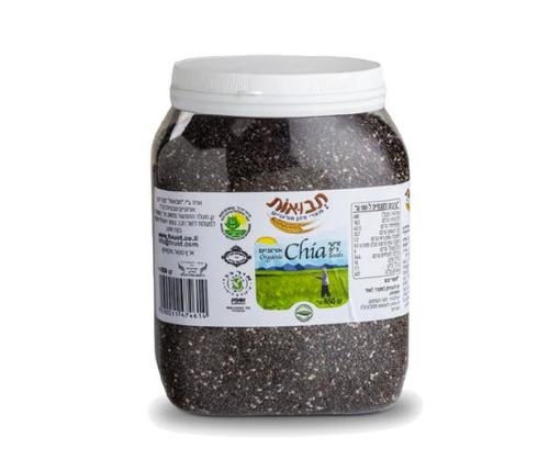 זרעי צ'יה אורגני - 650 גר'