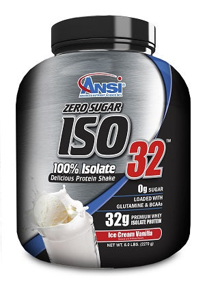 Ansi ISO 32 - 100% Isolate | אבקת חלבון איזולייט אנסי בטעם גלידת וניל 2.27 ק