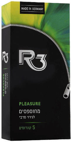 R3 | واقيات ذكرية خشنة | لأقصى قدر من الإثارة | 5 وحدات