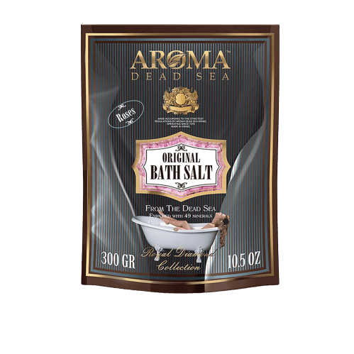 מלח אמבט מבית Aroma Dead Sea – 300 גרם של רגיעה וטיפוח עם מינרלים מהים המלח