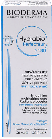 קרם לחות לשיפור ואחידות מראה העור SPF 30 - מכיל 40 מ"ל - ביודרמה Hydrabio