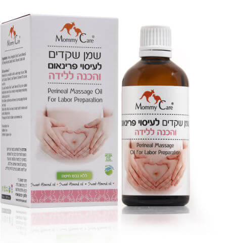 שמן פרינאום 100% טבעי - הכנה ללידה עם מוצרי יופי וקוסמטיקה מאמי קר