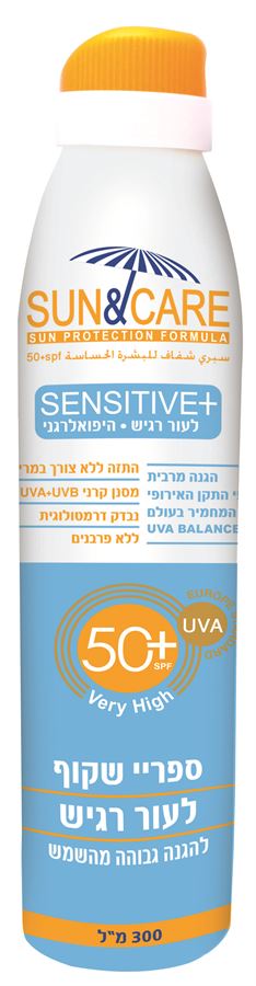 بخاخ واقي من الشمس SPF 50+ للبشرة الحساسة - SUN & CARE
