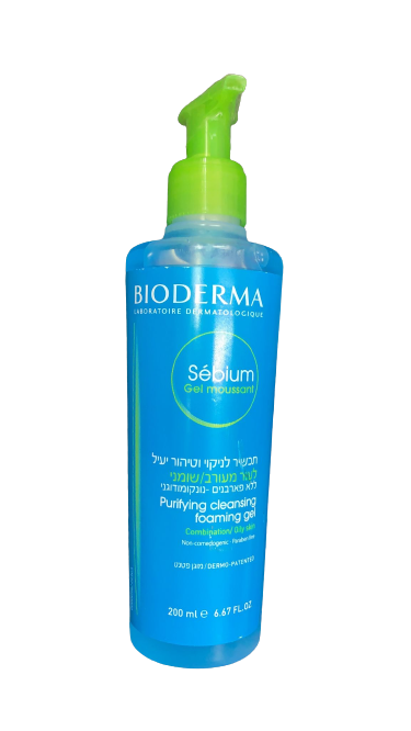 جل تنظيف الوجه الرغوي 200 مل - ينظف وينقي البشرة الدهنية، بيوديرما سيبيوم