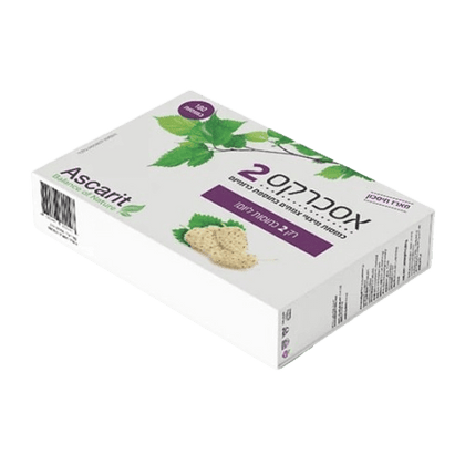 אסכרקס 2 | כמוסות מיצויי צמחים בתוספת כרומיום | 180 כמוסות | Ascarit | Ascarx 2 |