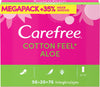 מגן תחתון יומיומי עם 76 יחידות Carefree Cotton Feel Aloe