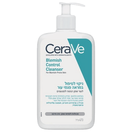 ג'ל ניקוי | לטיפול במראה פגמי העור | לעור שמן הנוטה לפצעונים | טכנולוגיה לספיגת שומן | אינו מייבש | מכיל 3 סרמידים חיוניים, חומצה סליצילית וניאצינאמיד | 473 מ