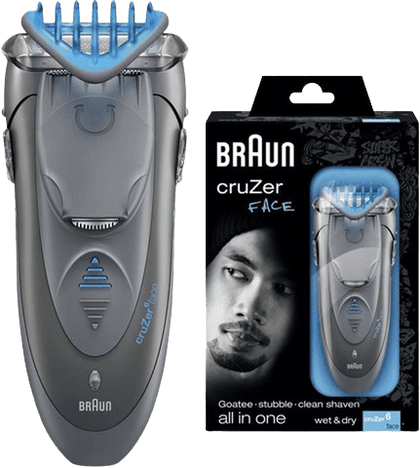 מכונת גילוח נטענת | Cruzer 6 Face | יבש/רטוב | בראון - Braun