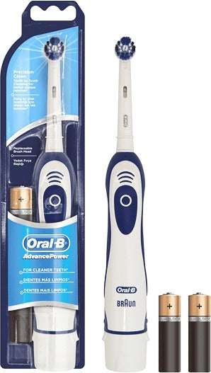 מברשת שיניים חשמלית Oral-B AdvancedPower עם 2 סוללות - ניקוי יסודי בקלות