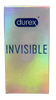 קונדומים דורקס Invisible |  מעוצבים להעצמת הרגישות | מכיל 12 יחידות |