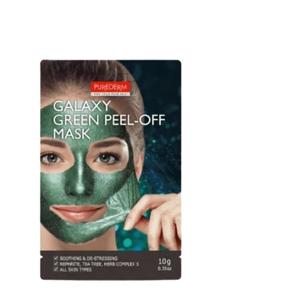 מסכת פילינג מתקלפת בצבע ירוק | GALAXY MASK | פיורדרם- PUREDERM
