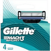 GILLETE MACH 3 SPORT| ג'ילט מאך 3 ספורט | רביעיית סכיני גילוח |